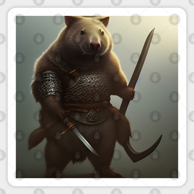 Wombat Berserker! Sticker by TheWombatsDen